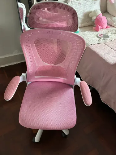 Cadeira ergonomica rosa