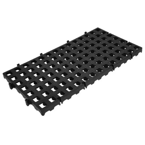 Pallet Estrado Plástico 2,5x25x50 Preto 100 peças