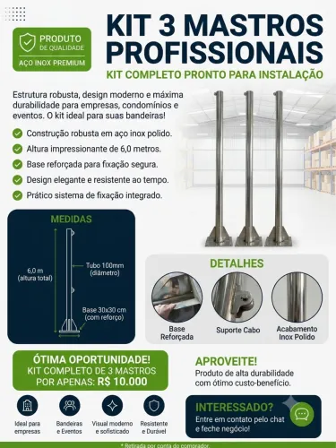 Mastros em Aço Inox