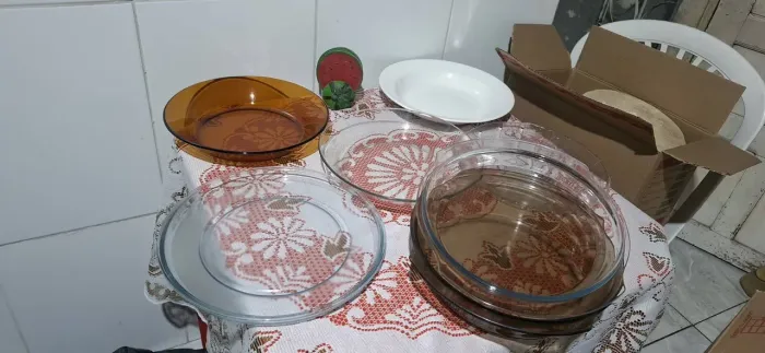 Kit Refratário de vidro Redondo