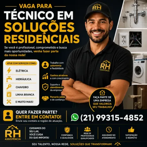 Técnico em Soluções Residenciais (PJ/Autônomo) Marido de Aluguel - Rio de Janeiro