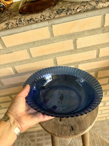 Saladeira azul cobalto 