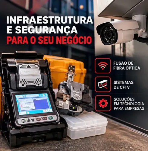 Serviço de fusão em fibra ótica