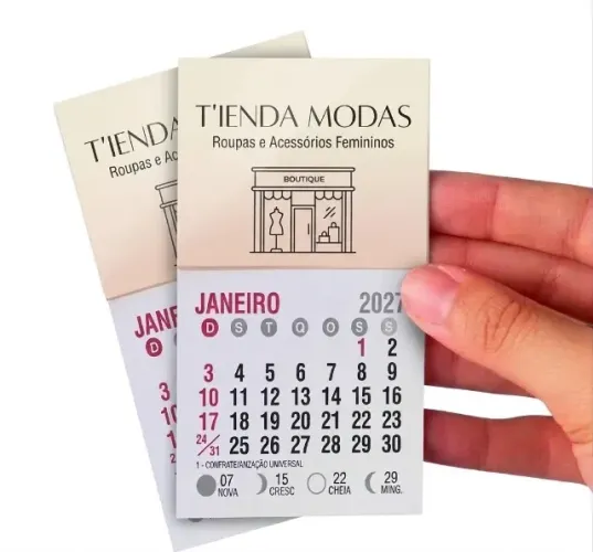 mini calendário 2027