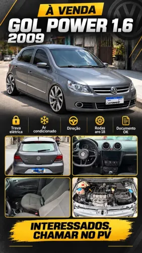 Volkswagen Gol Geração IV Power 1.6 8V MI Total Flex Mec. 4P 2009