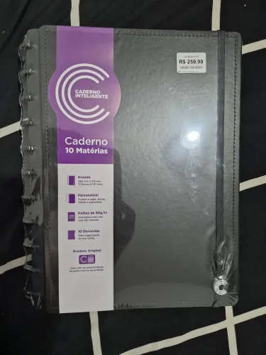 Caderno inteligente 10 matérias novo, lacrado