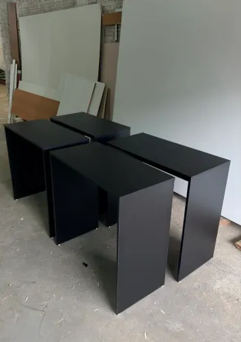 ESCRIVANINHA DE MDF PRETO FOSCO DISPONÍVEL A PRONTA ENTREGA (UNIDADE)