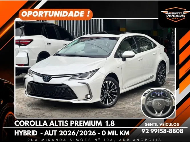 Toyota Corolla Altis Prem. Hybrid 1.8 Flex AUT 2026