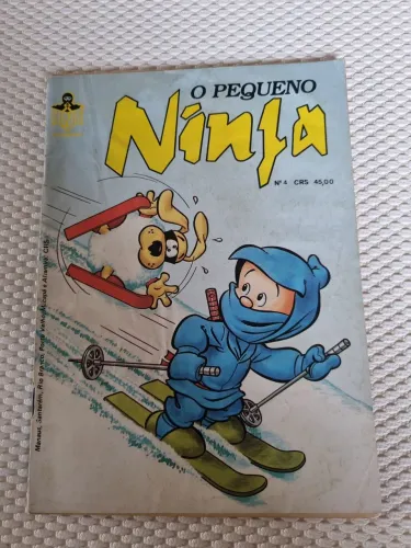 Gibi O Pequeno Ninja Nº 4", "Editora Ninja 1990" e "Quadrinhos Antigos / Colecionador"