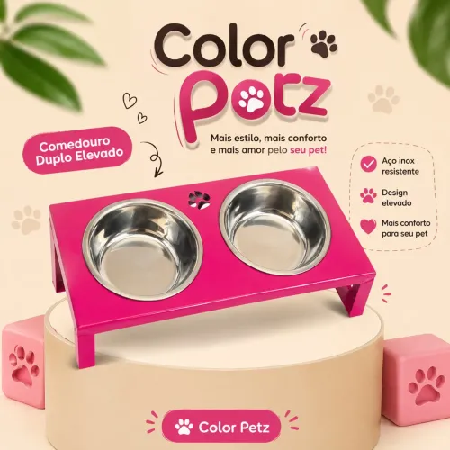 COMEDOURO DUPLO PET 250ml