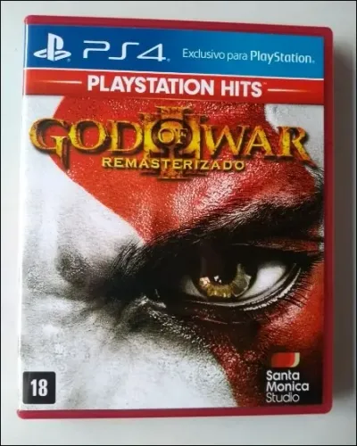 Jogo PlayStation 4 (PS4) - God of War III Remasterizado - Playstation Hits (Novo) Original