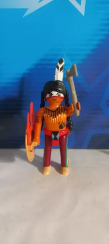 Playmobil western índio com escudo (velho oeste faroeste)