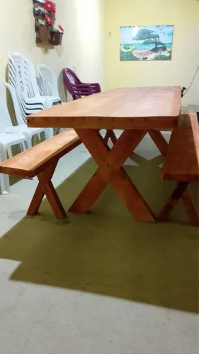 Mesa Rústica Colonial DIREITO DA FÁBRICA