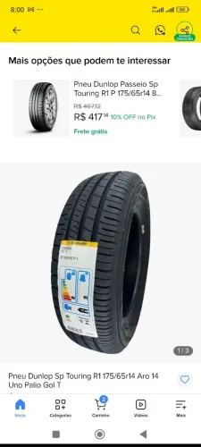 Pneu Dunlop 175/65 R. 14