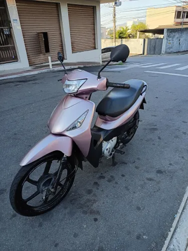 Honda Biz 125 ES 2010 Rosa - 2026 Pago / Pneus Novos / Impecável!