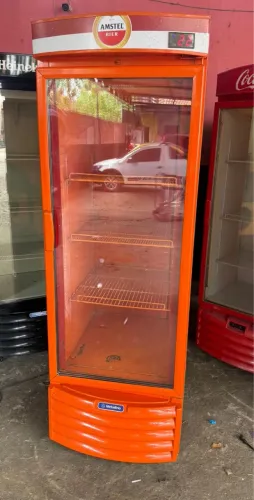 Freezer expositor cervejeiro metalfrio visual amistel funcionando perfeitamente