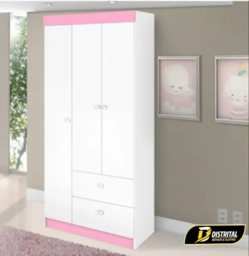 Guarda Roupa Infantil Catatau 3 Portas 2 Gavetas Oferta