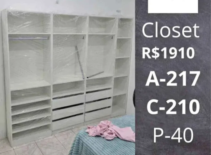 Closet todos com 40 profundidade! FAÇA SUA ENCOMENDA