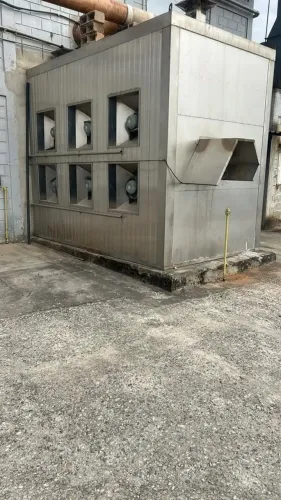 Estufa para desidratação 3 carros / Moedor de banha de porco