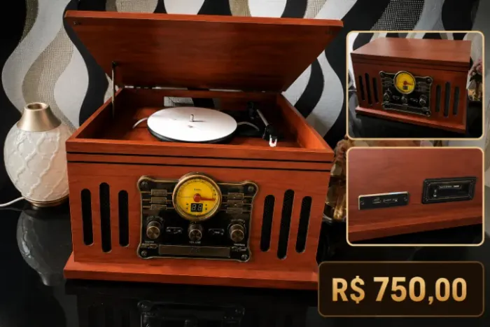 Vitrola Retro R$750,00