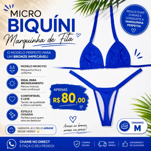 biquíni micro.