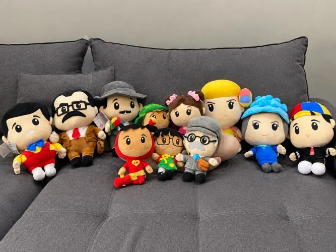 TURMA DO CHAVES KIT COMPLETO COM 11 PELÚCIAS