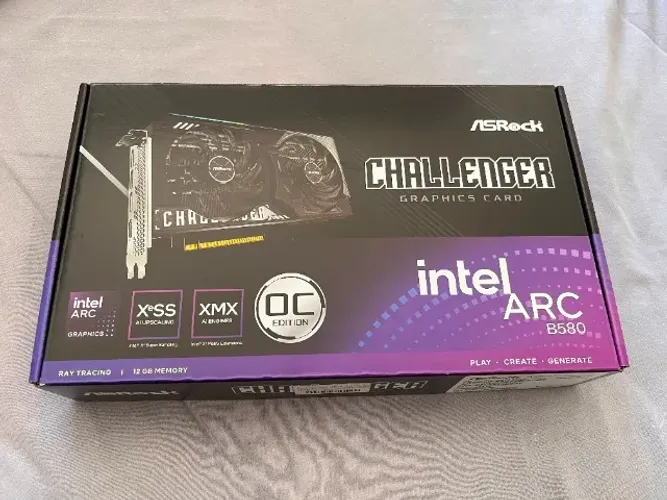Placa De Vídeo Asrock Intel Arc B580 Challenger Oc 12gb