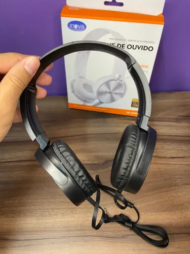 Fone de ouvido Headphone com Fio Bluetooth Inova MD-2059D preto 