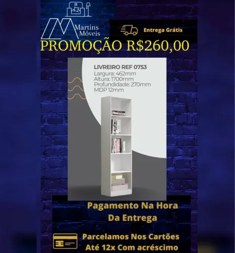GRANDE PROMOÇÃO ESTANTE LIVREIRO ENTREGA GRÁTIS