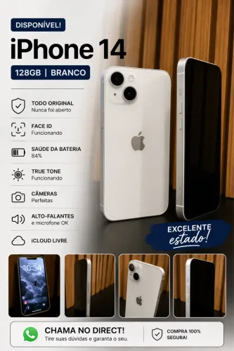 iPhone 14 128GB Original ? Sem detalhes ? Pronto para uso