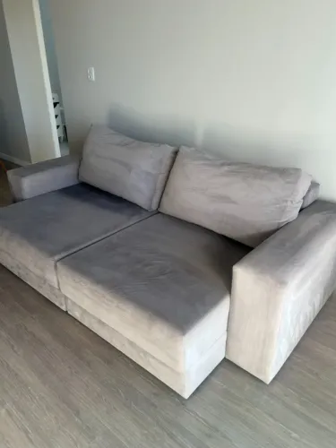 Sofá Retrátil Cinza