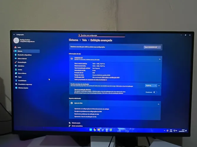 Monitor gamer 75hz Full hd