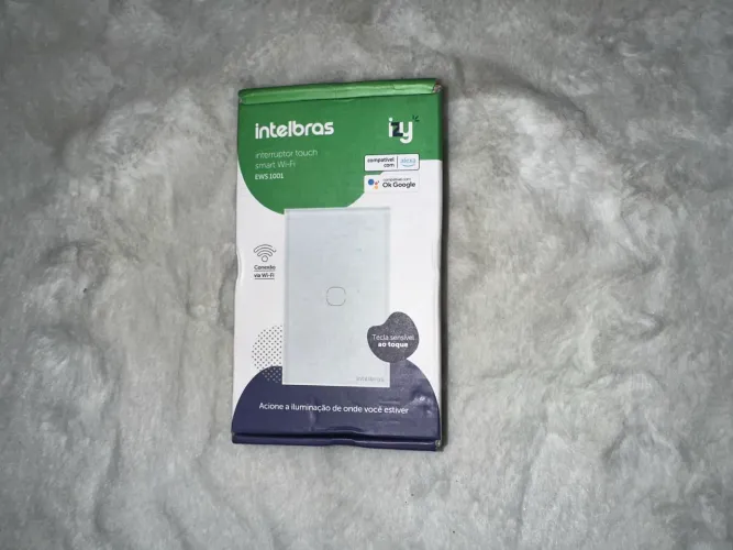 Interruptor Touch Smart Wi-Fi 1 Tecla EWS 1001 Intelbras