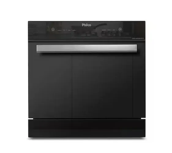 Lava-Louças Philco PLL10 10 Serviços Preta 6 Programas Embutir Painel Digital - 110V