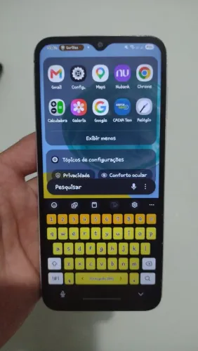 Celular Samsung M14 5G, super conservado, sem defeito.<br><br>Zap *
