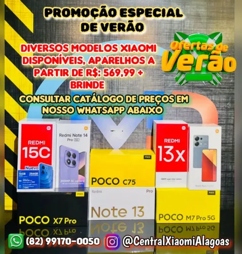 XIAOMI POCO X7 PRO 5G, POCO F7 5G, POCO M8 5G E DIVERSOS MODELOS DISPONÍVEIS 