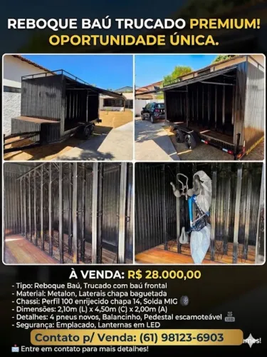 Reboque tipo baú