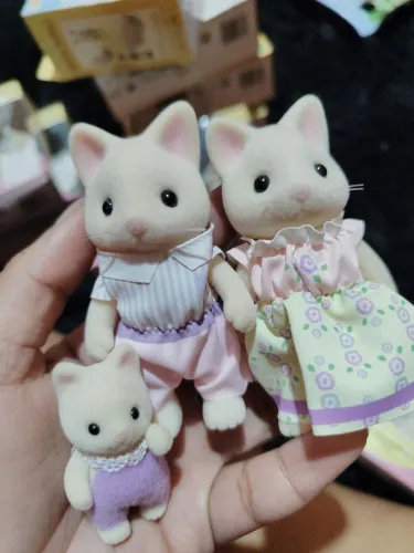 Trio Família Gatos Primavera 5769