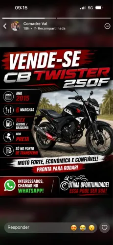 CB twister 250F 