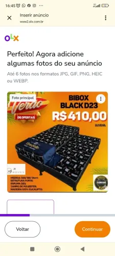 Cama solteiro bibox 