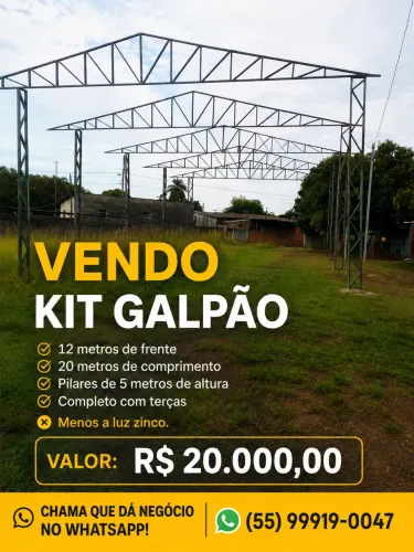 Kit Galpão 12x20