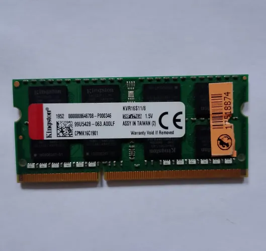 Memória Kingston 8Gb DDR3 1600 Notebook - Envio olxpay