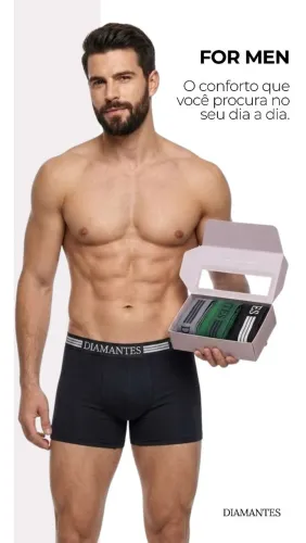 Excelentes cuecas masculinas com poliamida e elastanos