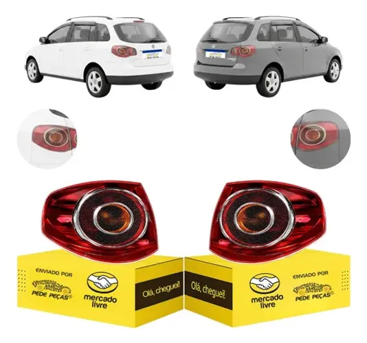 Par Sinaleira Canto Volkswagen Spacefox 2006 07 08 09 2010 Ambos Lados