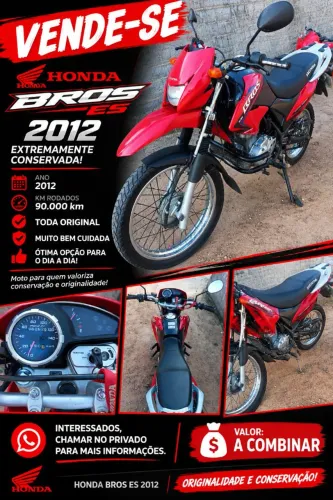 Honda Bros 2012 extremamente conservada