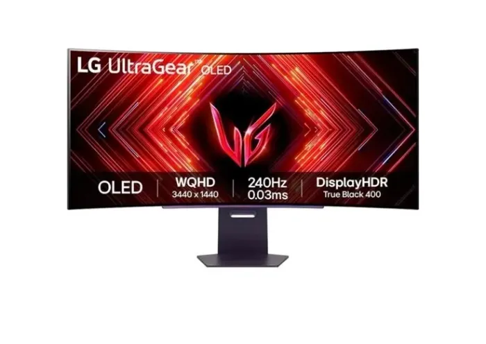 Monitor Gamer Curvo LG UltraGear, 45" OLED QHD, 240Hz, 0.03ms, DisplayPort e HDMI