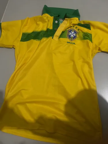 Camisa Polo Oficial Brasil Copa 2014 - Usada (Bom Estado)