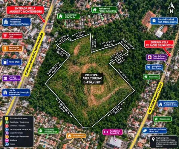 TERRENÃO COM 6414 MTS NO PARQUE VERDE IDEAL PARA CONSTRUTORAS