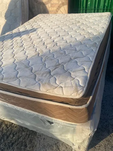 Cama box conjugado nova com colchão casal Ortobom