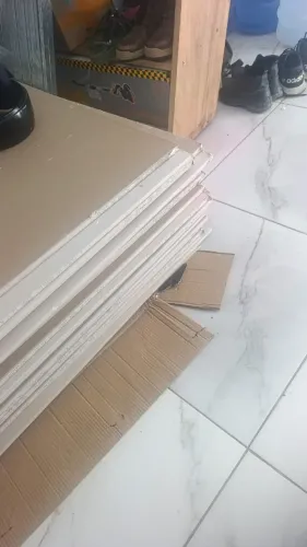 VVendo material para forro de gesso placas de gesso acartonada 27 und +Canaleta F530 34 un